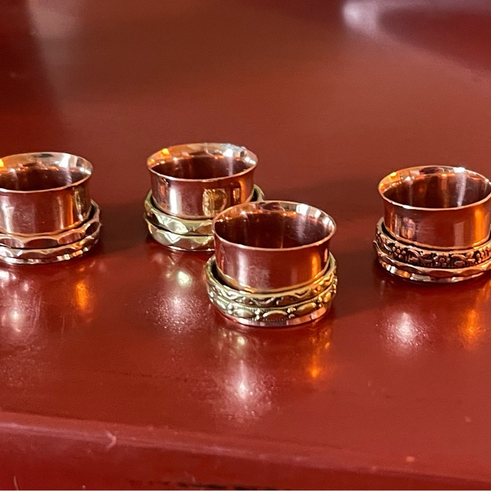 Handmade Copper Meditation rings